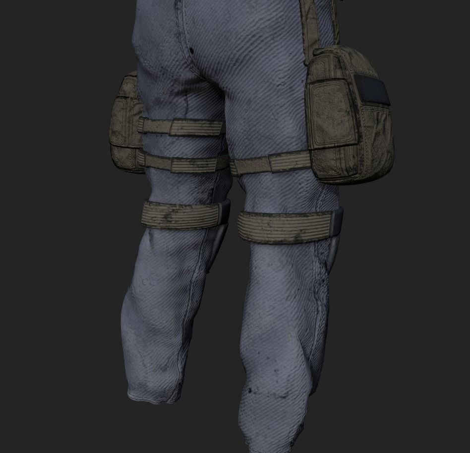 Stalker like suit for Dayz Low-poly 3D model_17