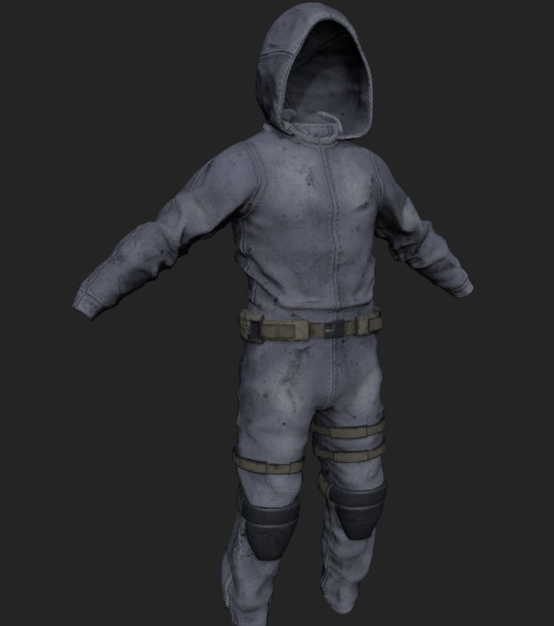 Stalker like suit for Dayz Low-poly 3D model_18