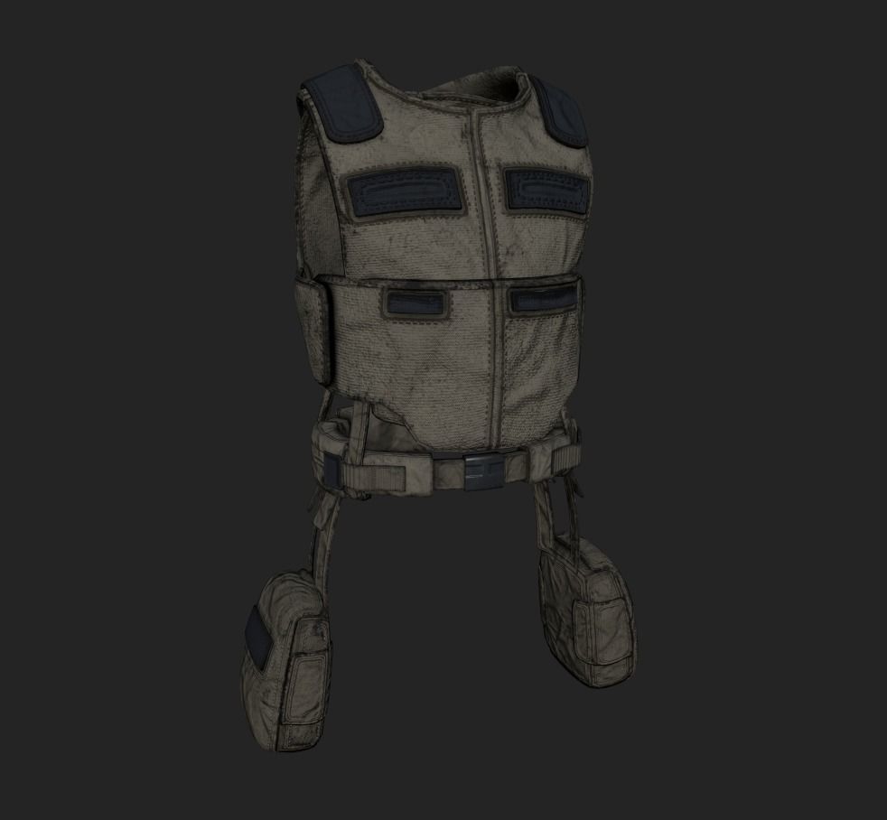 Stalker like suit for Dayz Low-poly 3D model_22