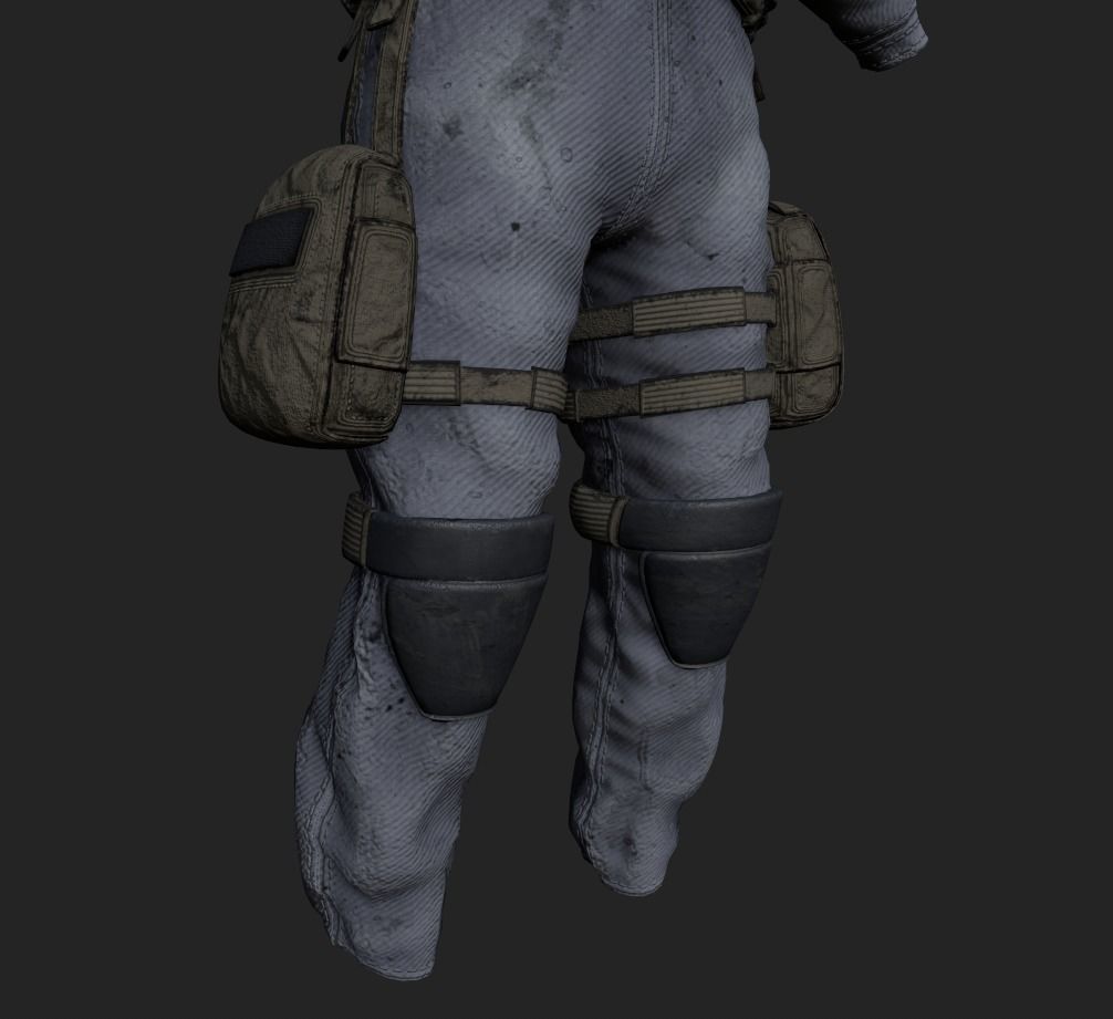 Stalker like suit for Dayz Low-poly 3D model_14