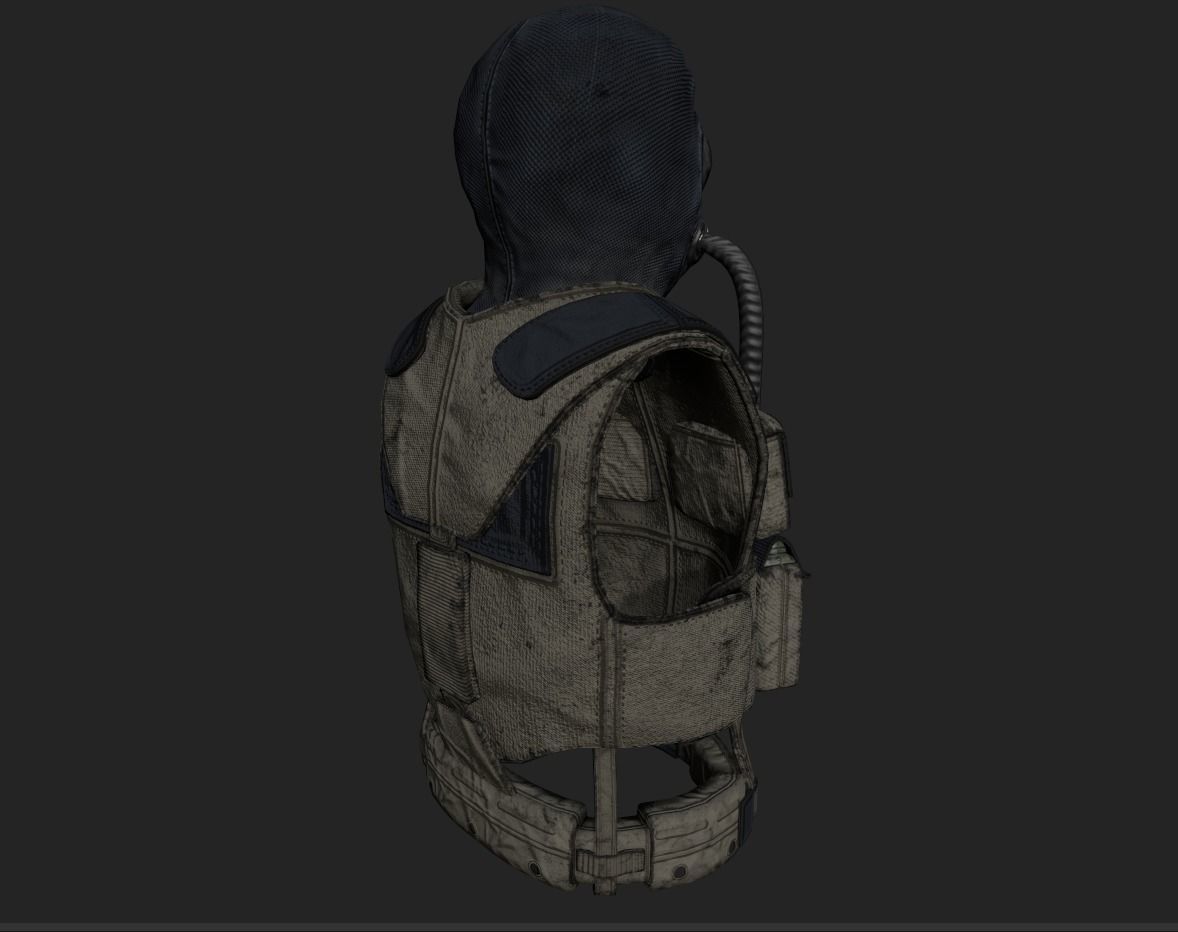 Stalker like suit for Dayz Low-poly 3D model_23