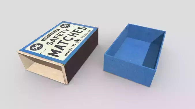 Match Box Open Empty