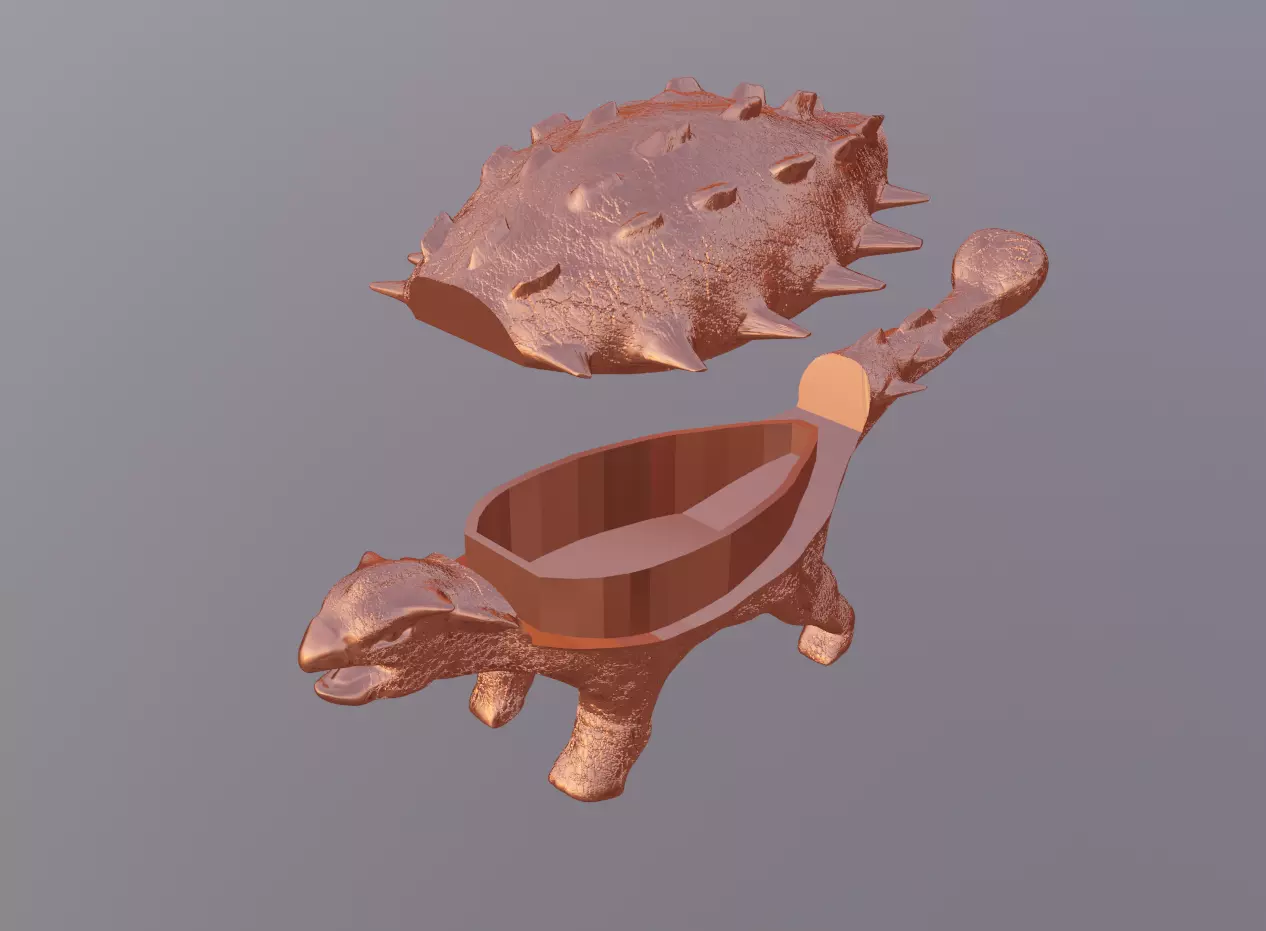 Ankylosaurus casket 3D print model