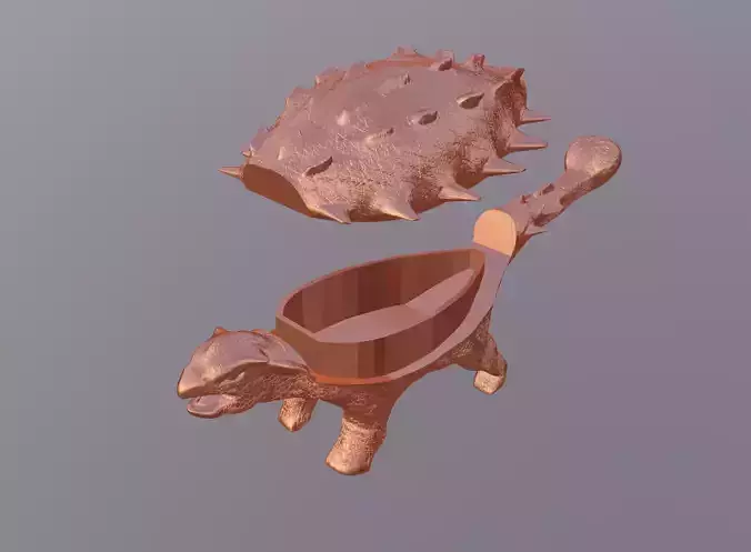 Ankylosaurus casket 3D print model