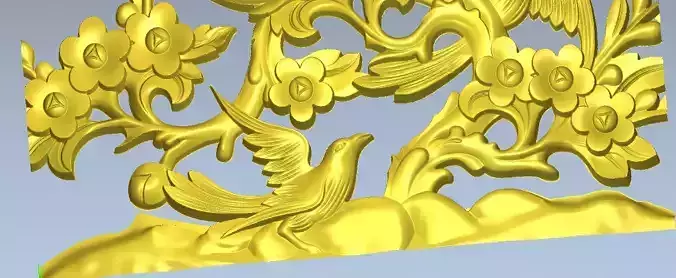 bird working cnc wood