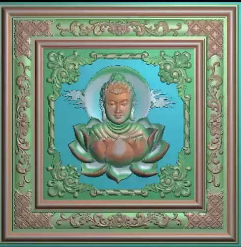 budha picture cnc