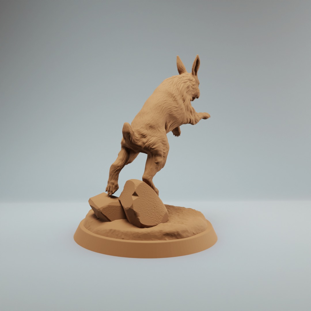 Rabbit 3d Print Model Pre-Supported - Two variations 3D print model_2