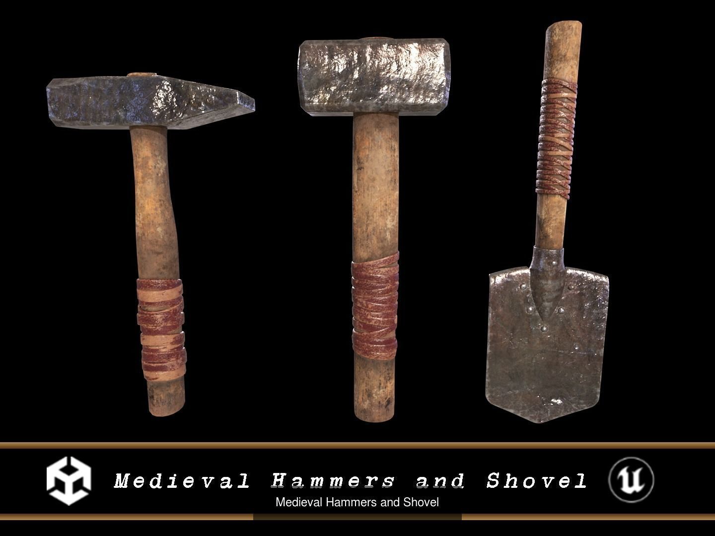 Medieval Blacksmith Set 3D Model Collection_24