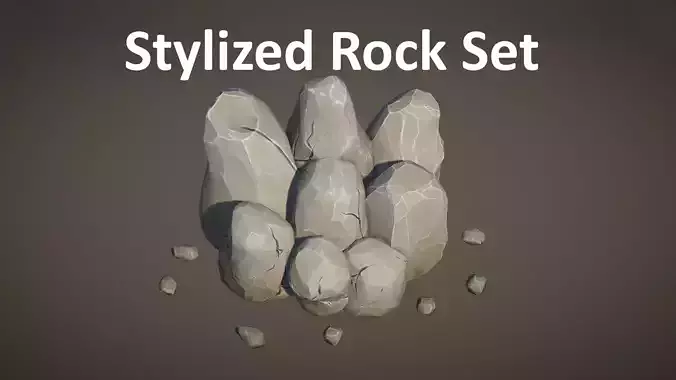 Stylized Stones And Boulders