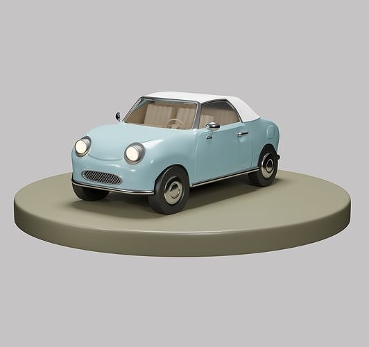 Cute car 3D model
