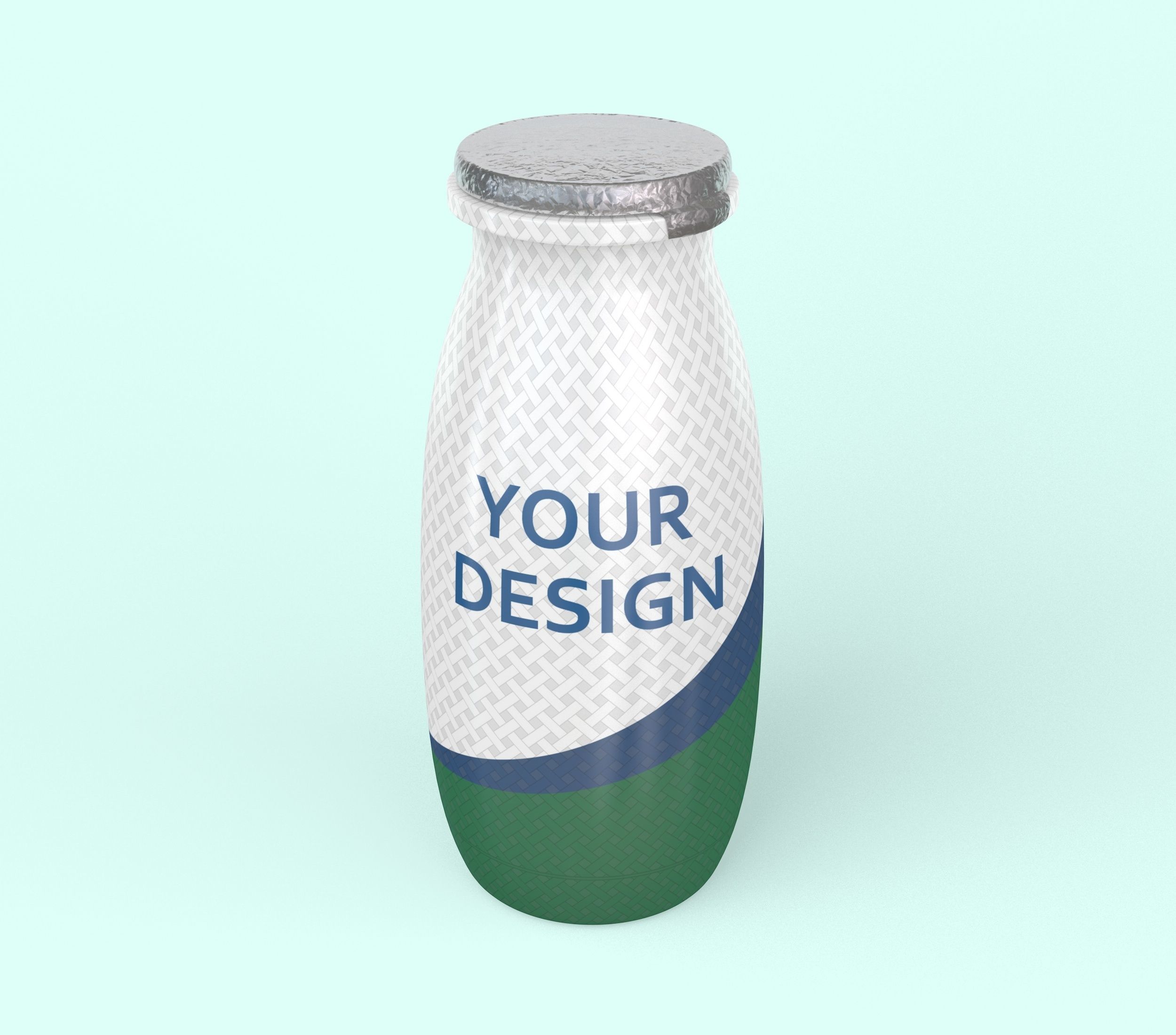 Yogurt Bottle 3D model_1