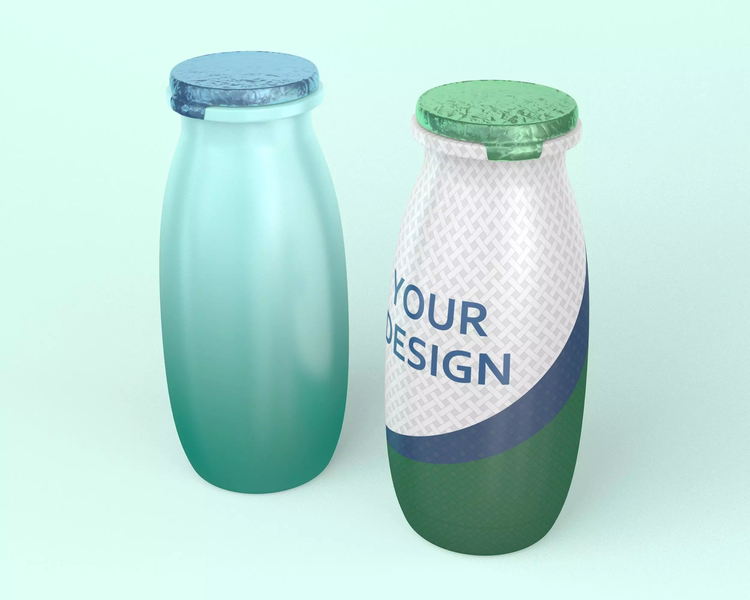 Yogurt Bottle 3D model_0