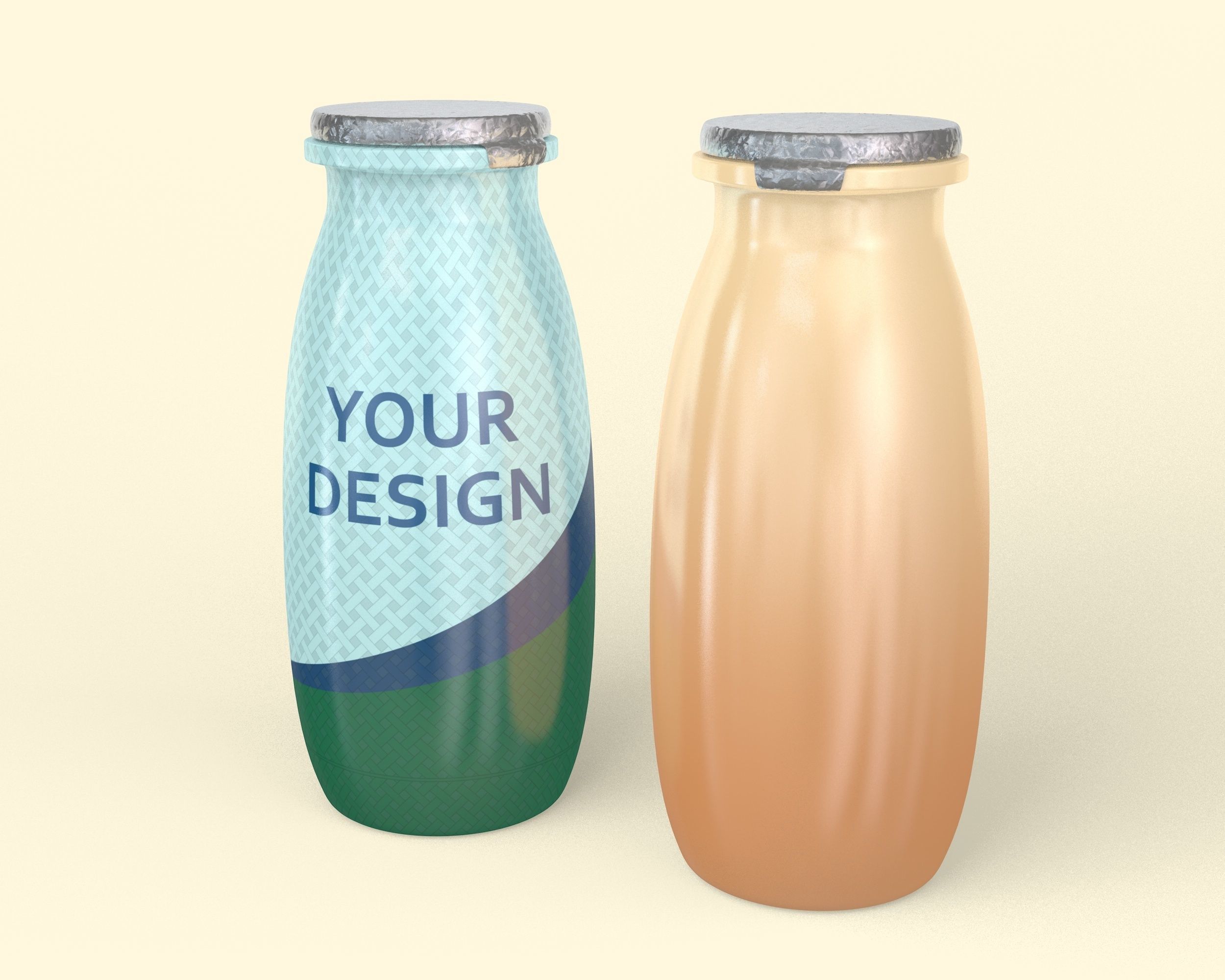 Yogurt Bottle 3D model_4