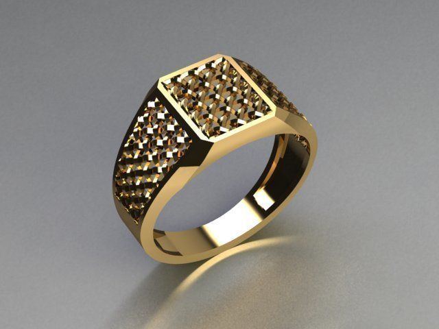 men ring 3D print model_3