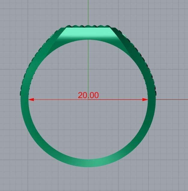men ring 3D print model_8