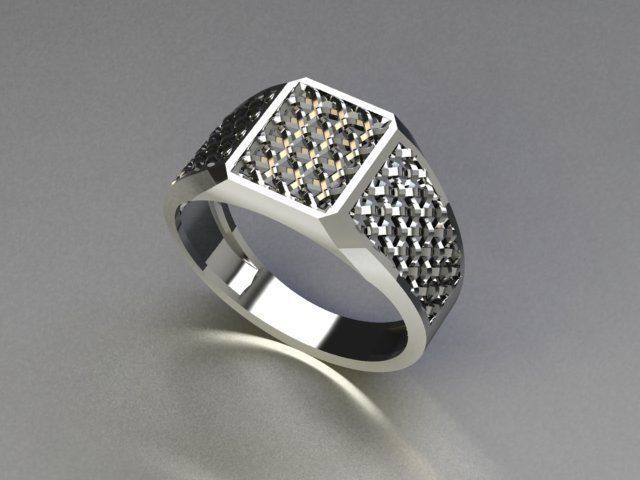 men ring 3D print model_2