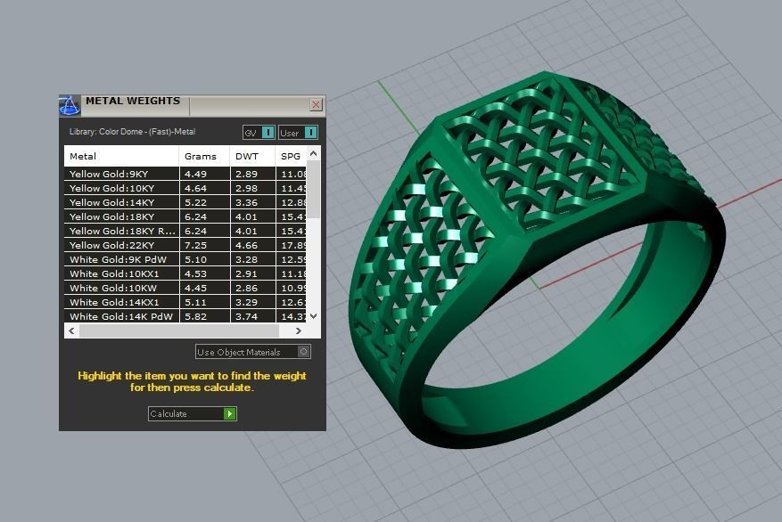 men ring 3D print model_5