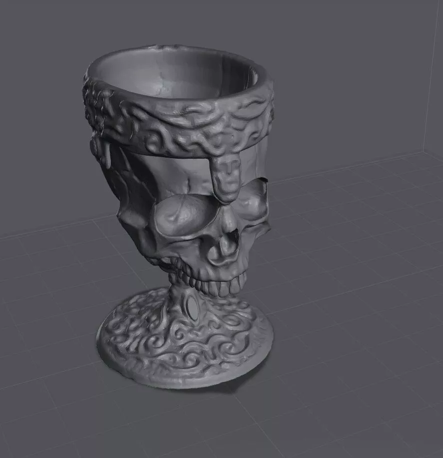Cup skull 3D print model