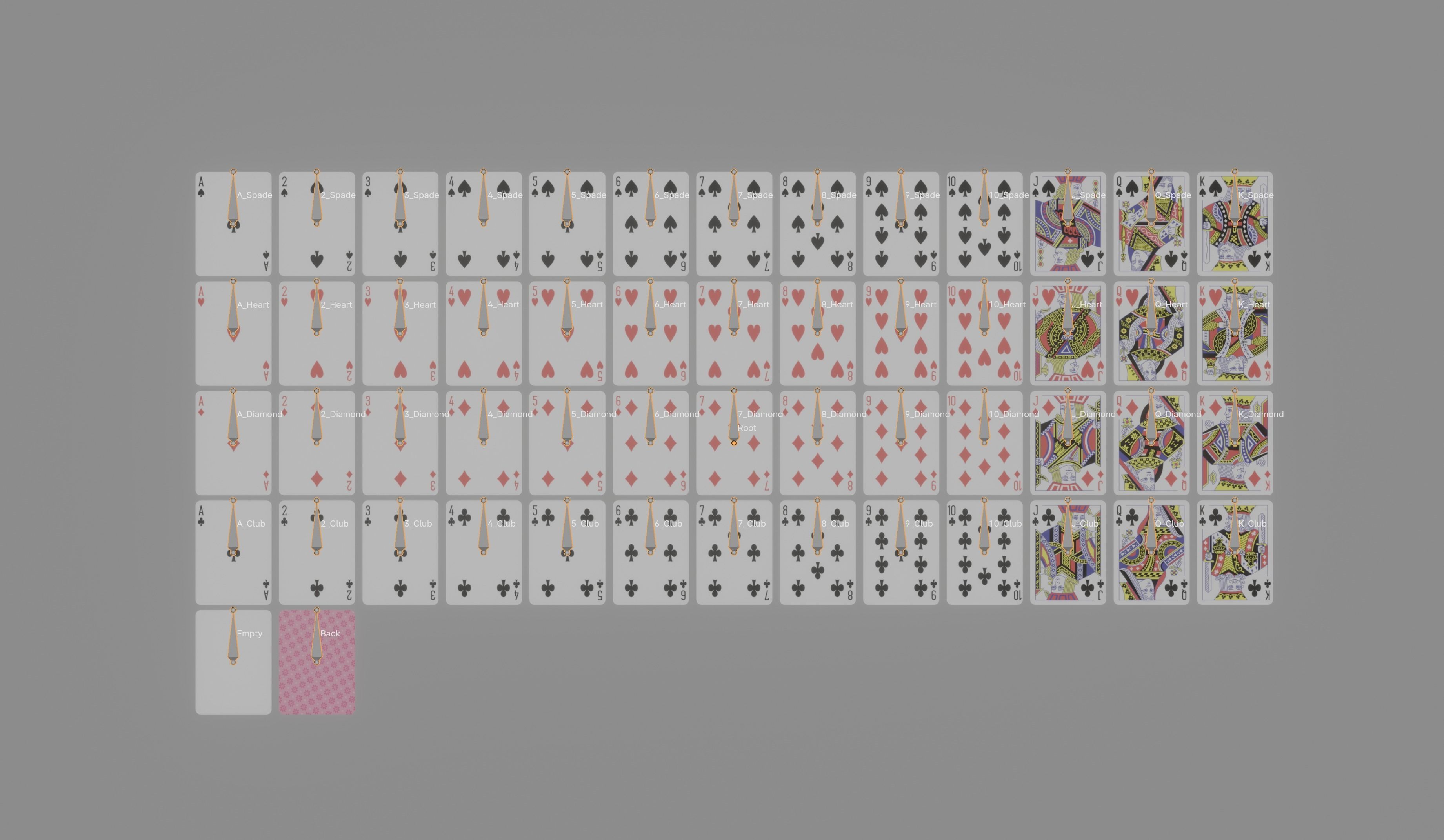 Deck Of Cards 3D model_12