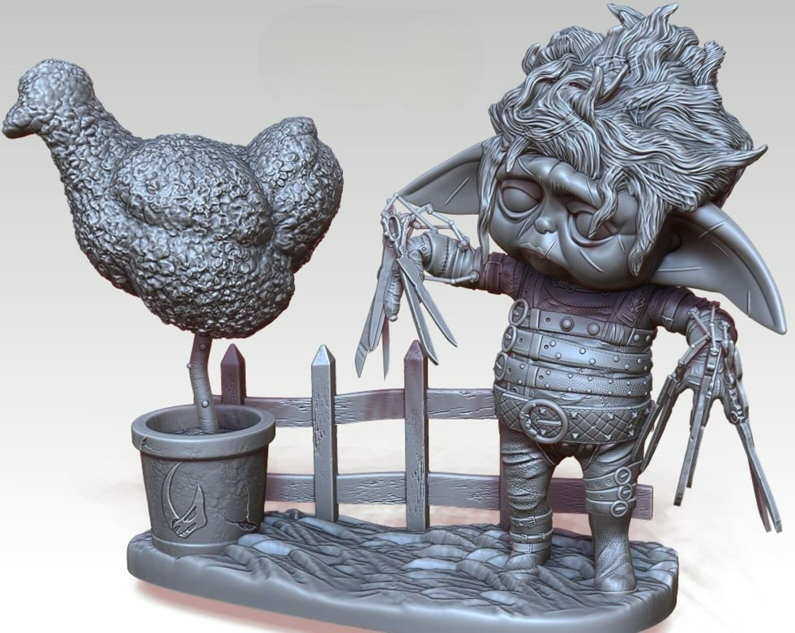 Scissorhands 3D Printing Character Model 3D model 3D printable CGTrader