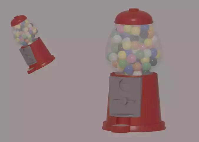 Bubblegum Machine 3D model