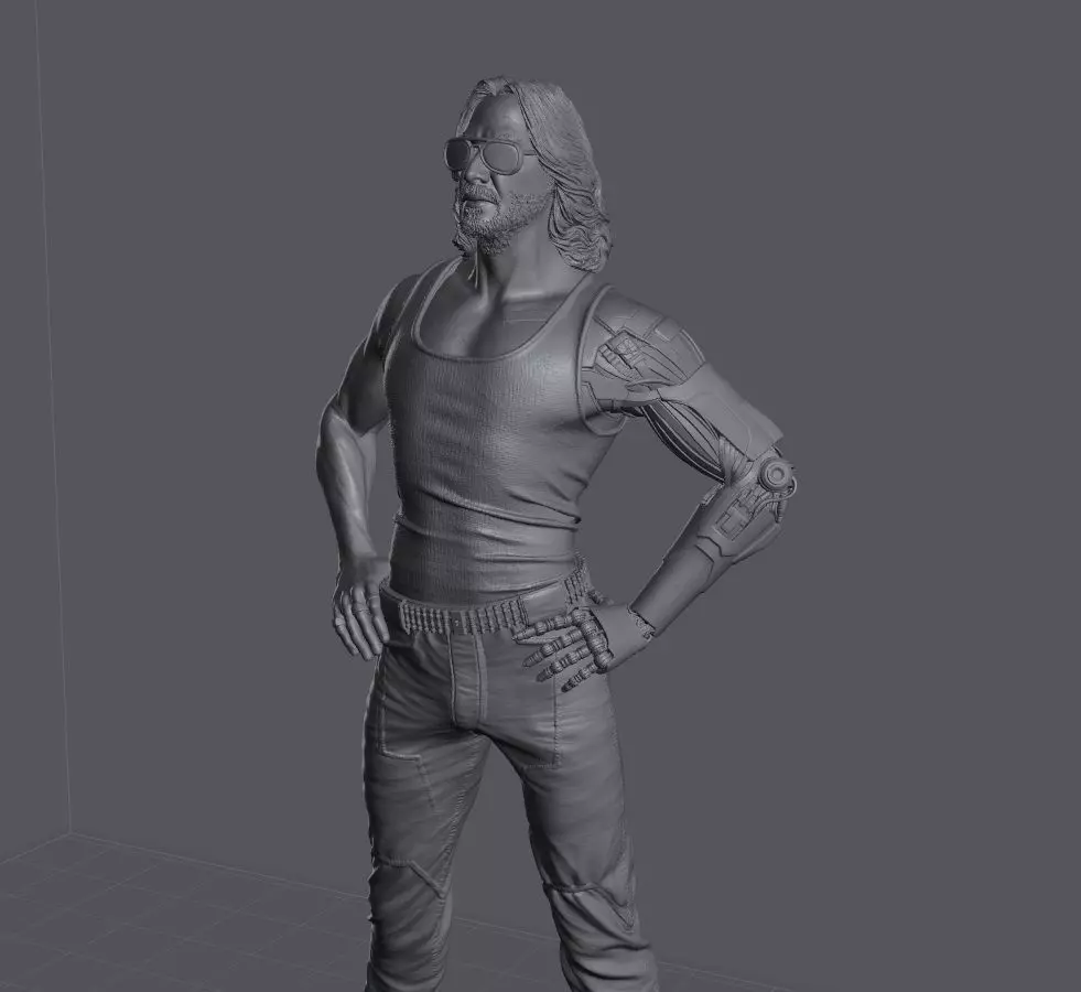 Cyber punk 2077 3D print model_0