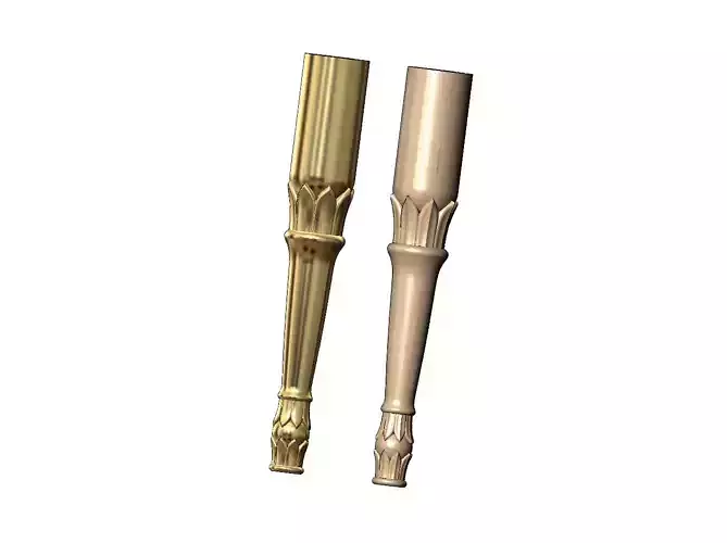 Round lotus flower bead leg relief