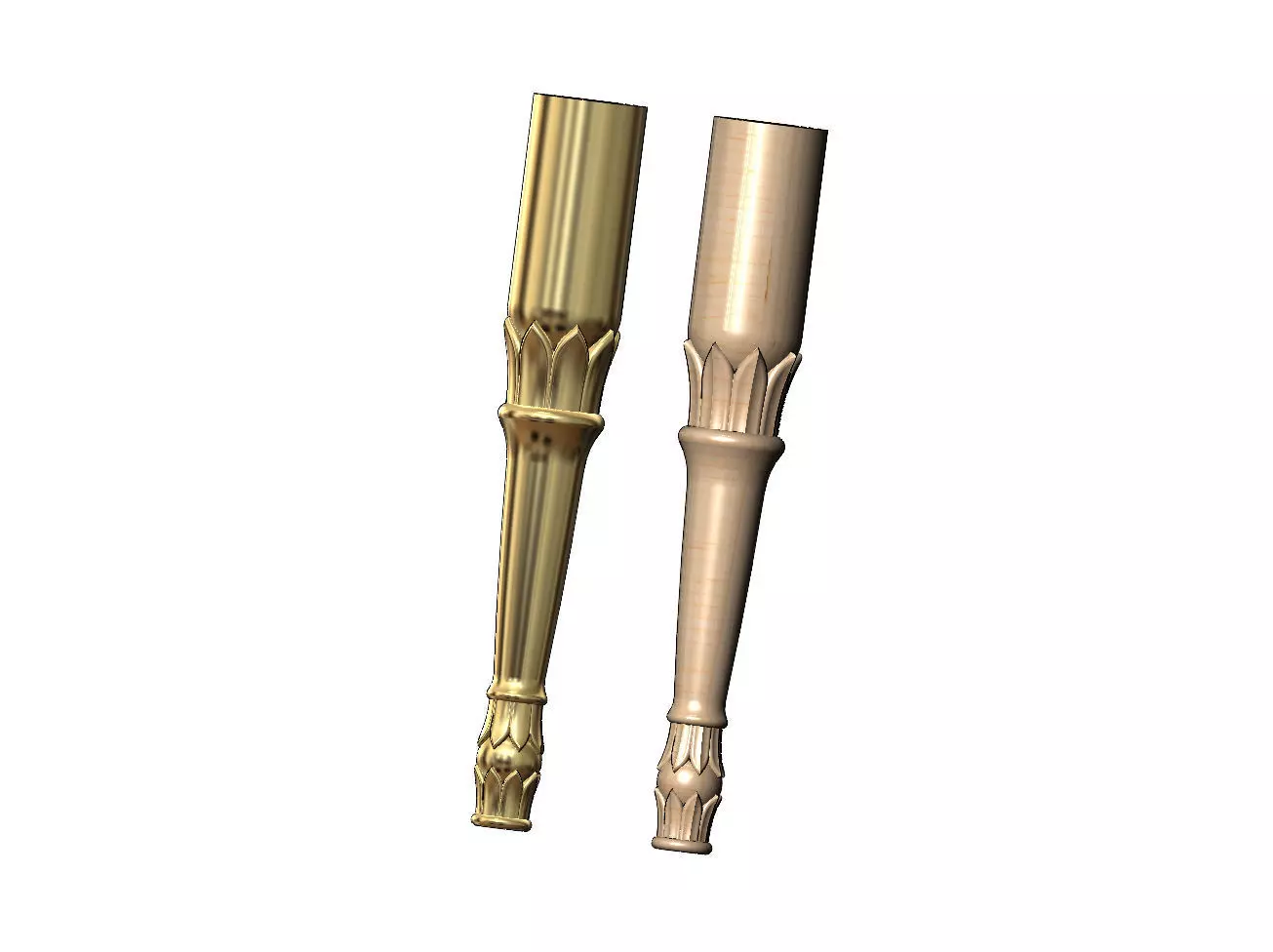 Round lotus flower bead leg relief 3D print model_0