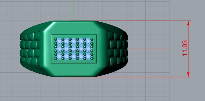 men ring 3D print model_7