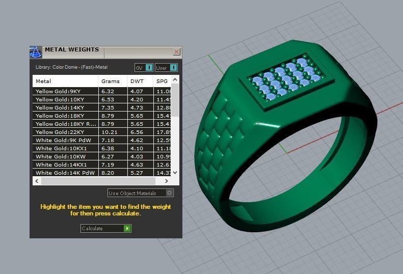 men ring 3D print model_6