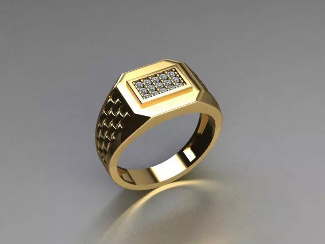 men ring 3D print model_0