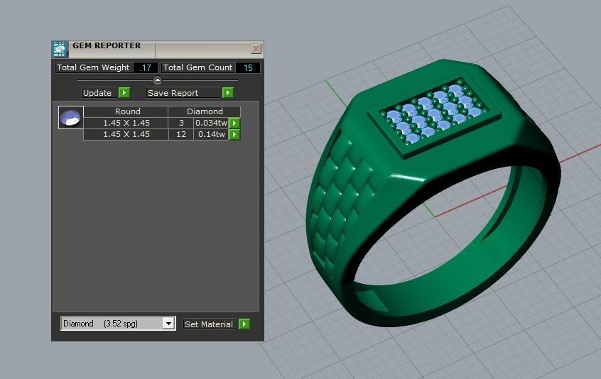 men ring 3D print model_5