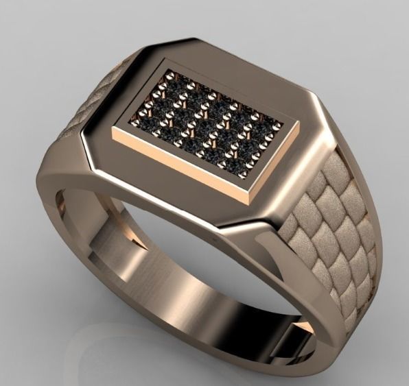 men ring 3D print model_3