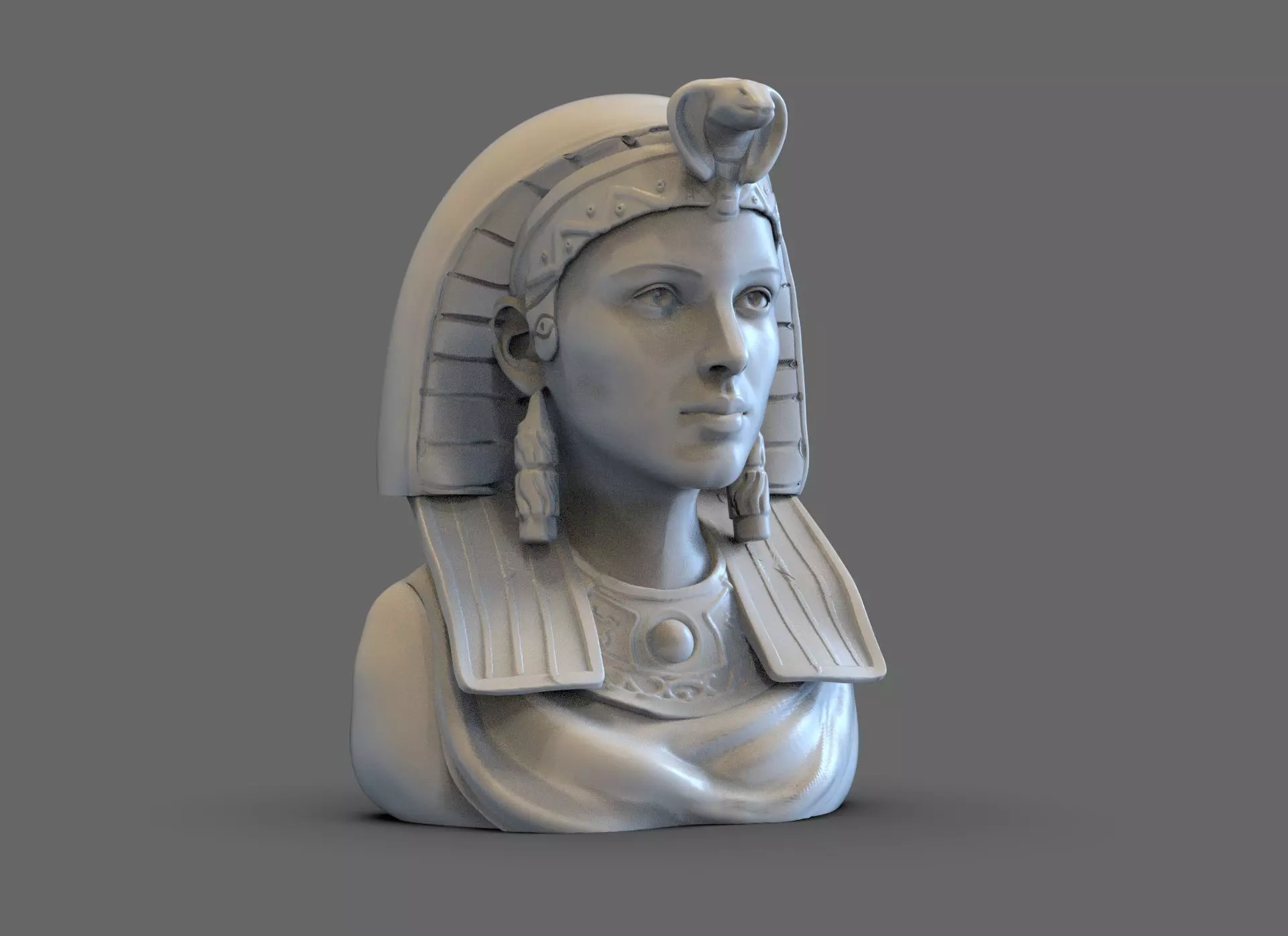 Antique Cleopatra Bust 3D print model_0