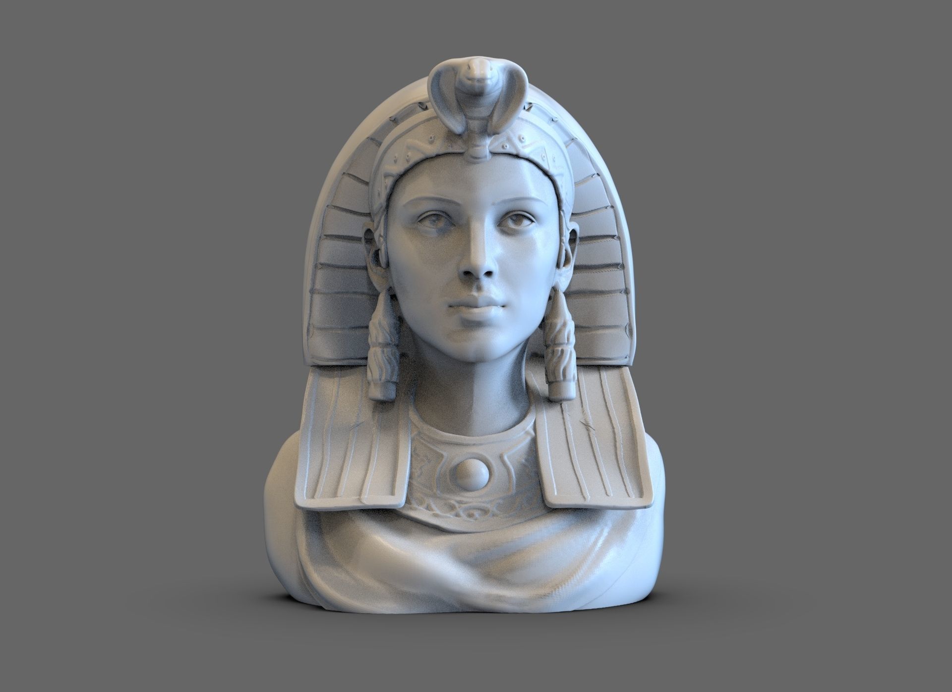 Antique Cleopatra Bust 3D print model_1
