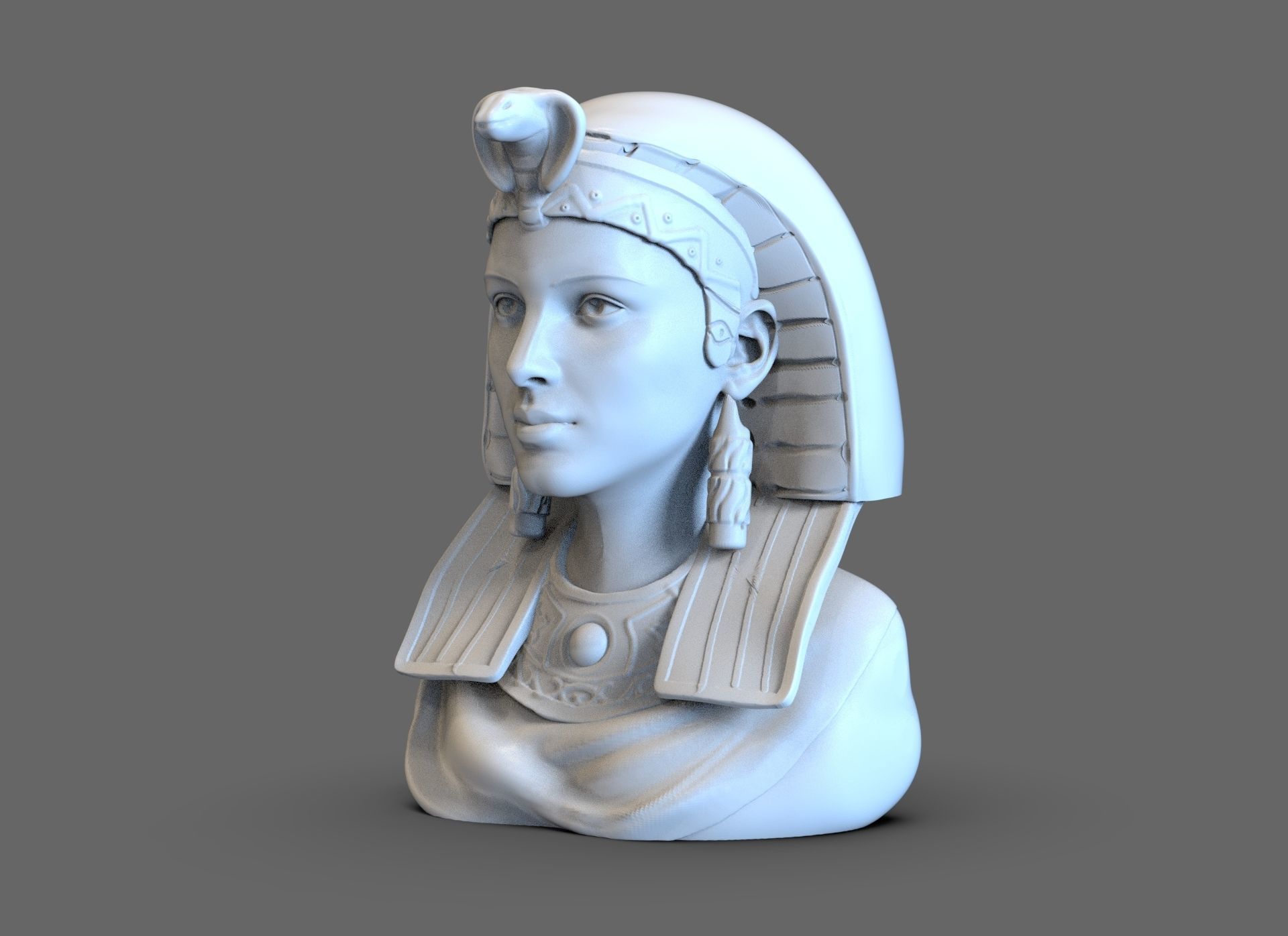 Antique Cleopatra Bust 3D print model_2