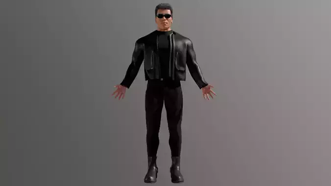 Arnold Schwarzenegger Terminator 3D Model