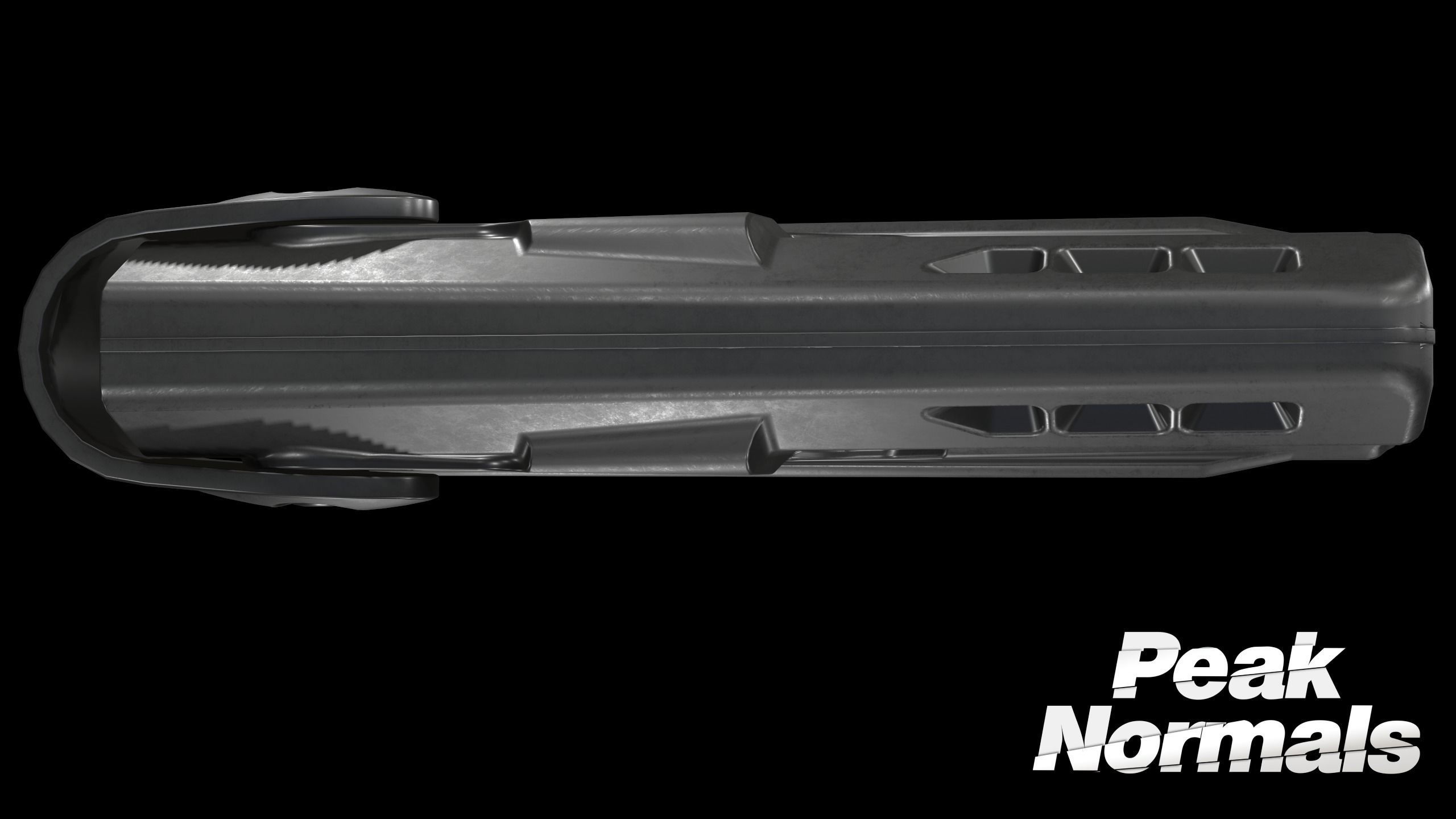 Safariland ALS Holster Low-poly 3D model_3