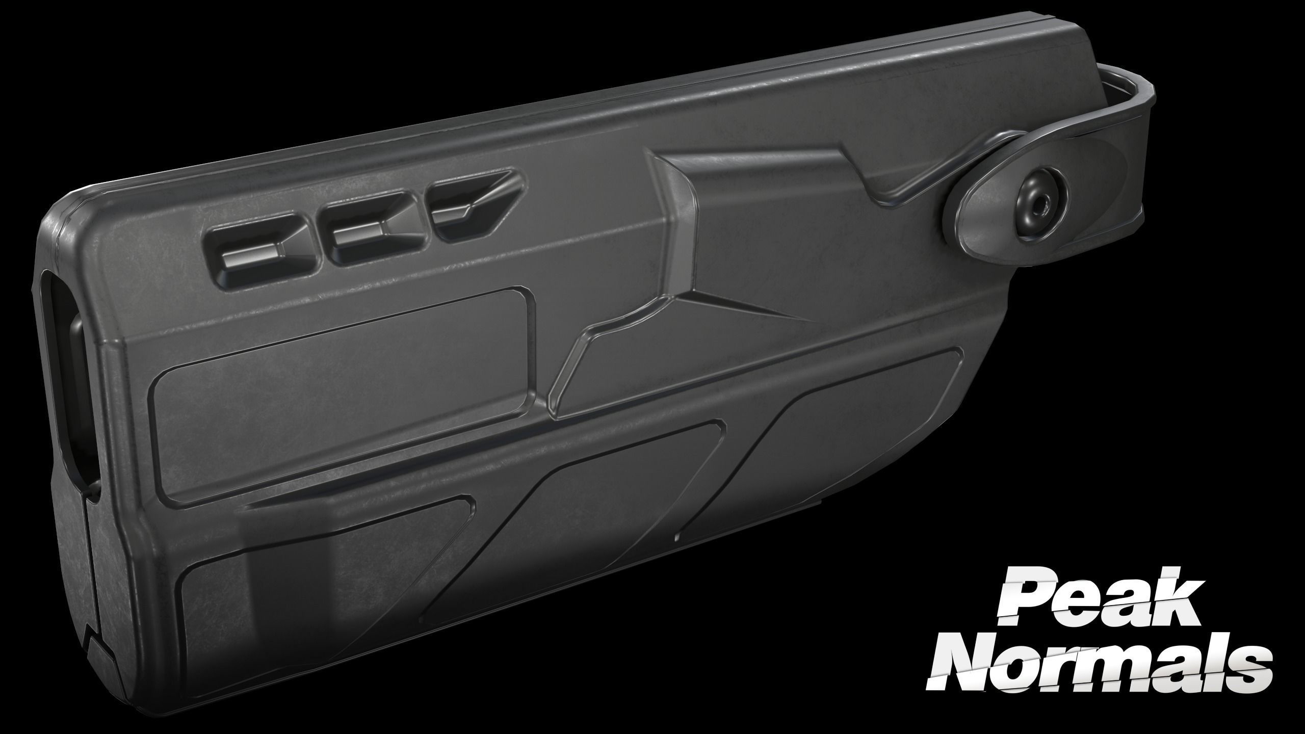 Safariland ALS Holster Low-poly 3D model_5