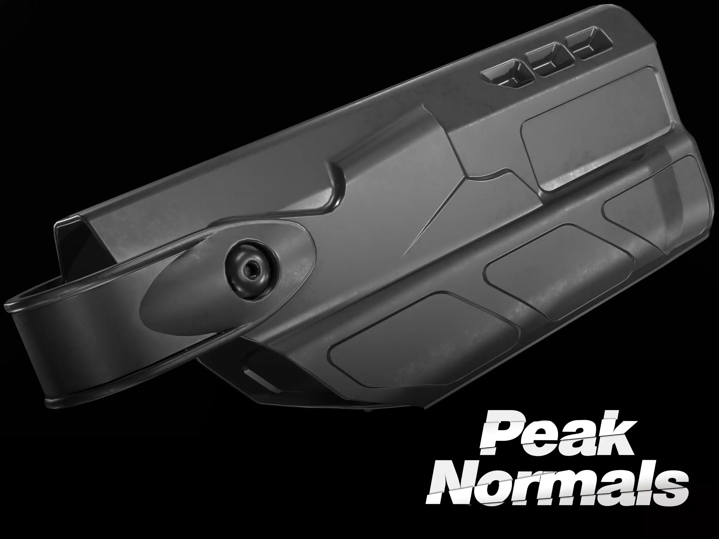 Safariland ALS Holster Low-poly 3D model_0