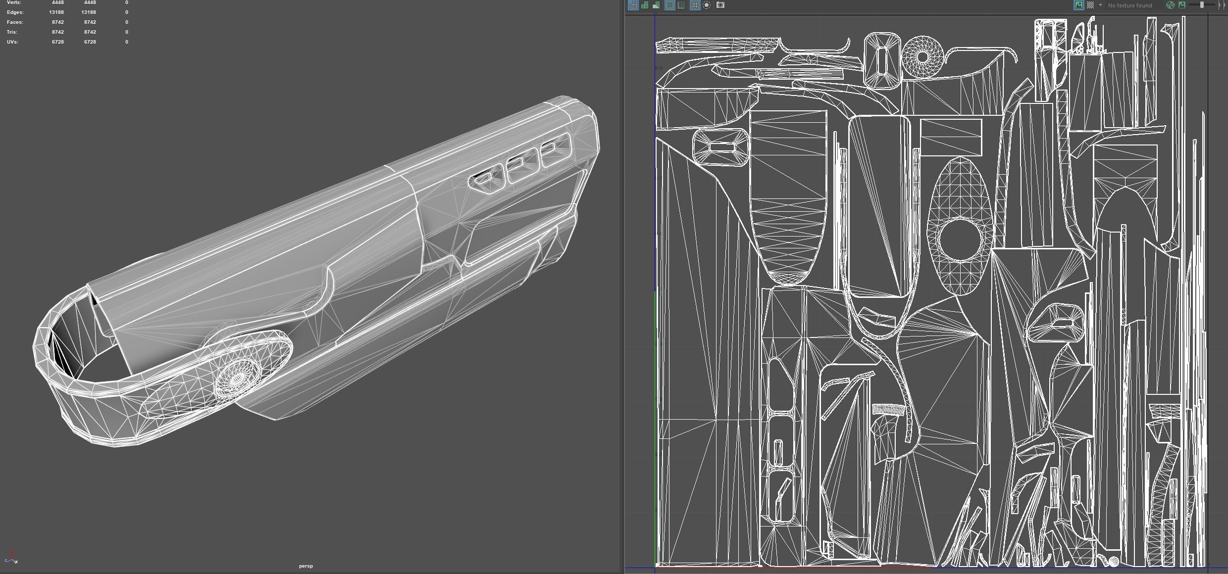 Safariland ALS Holster Low-poly 3D model_13