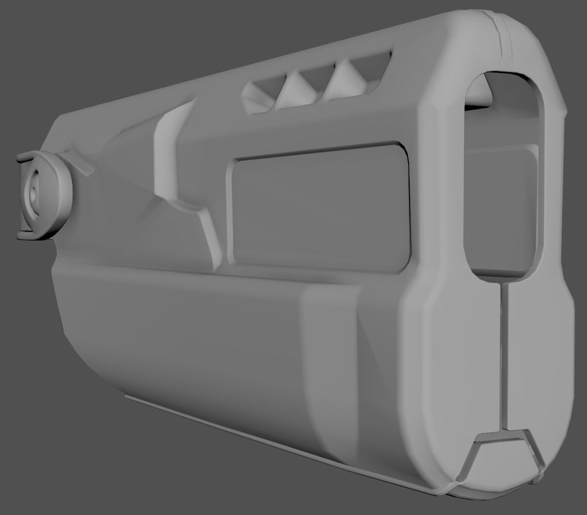 Safariland ALS Holster Low-poly 3D model_9