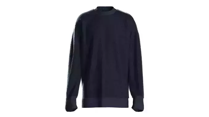 Male knit long sleeve 3D model