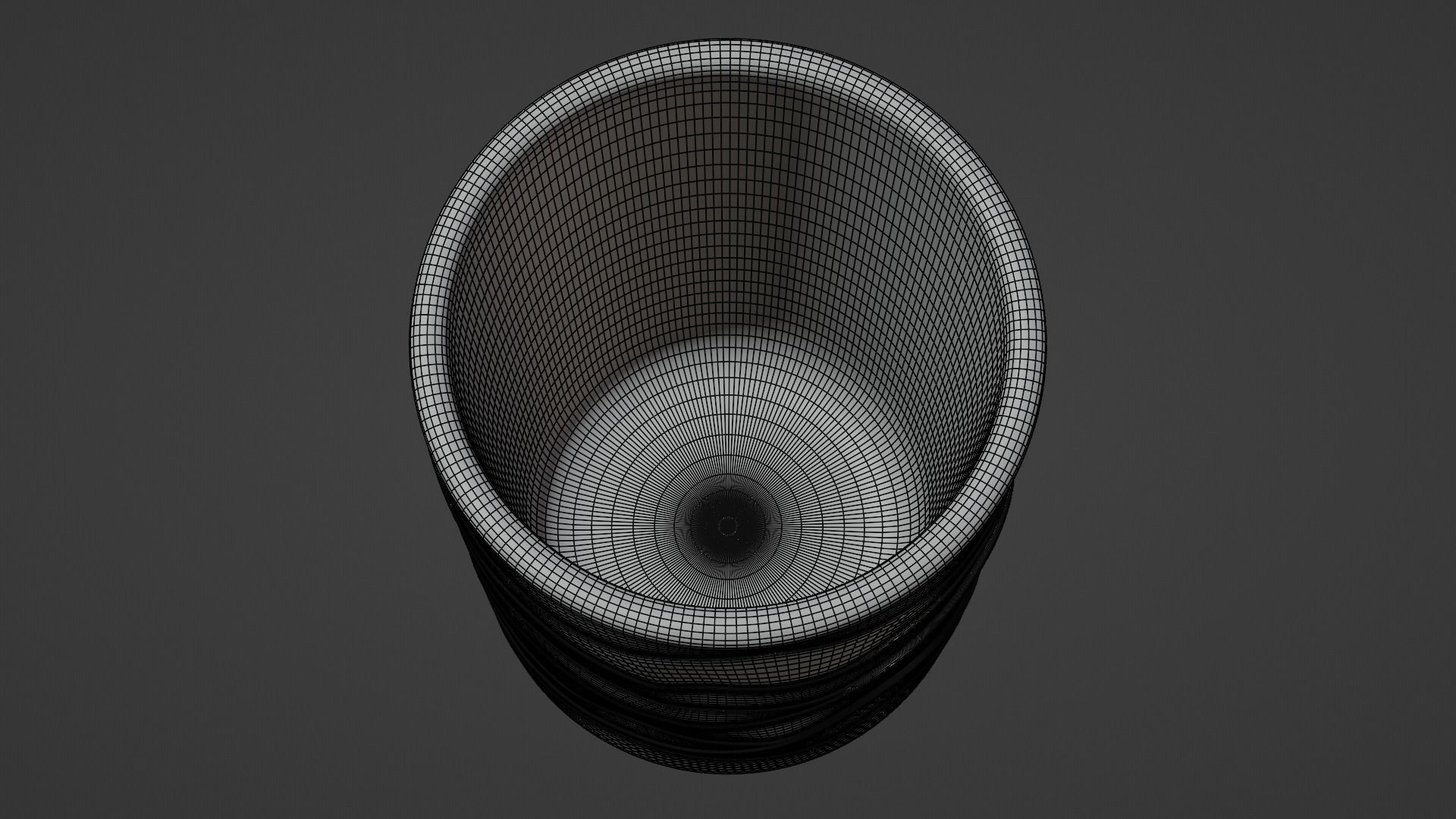 Pen pencil holder Vase Mountains silhouette Decoration 3D print model_8