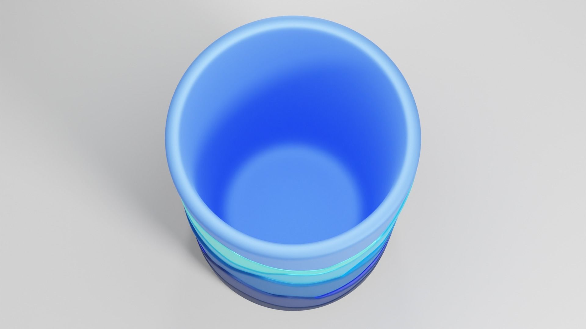 Pen pencil holder Vase Mountains silhouette Decoration 3D print model_2