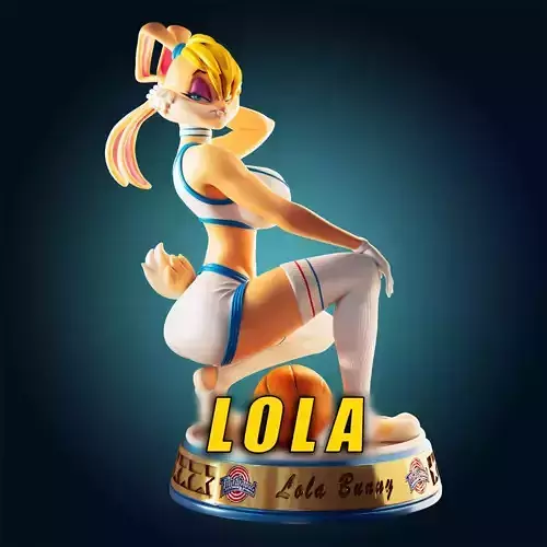 LOLA BUNNY FURRY CURVY 3D PRINT MODEL