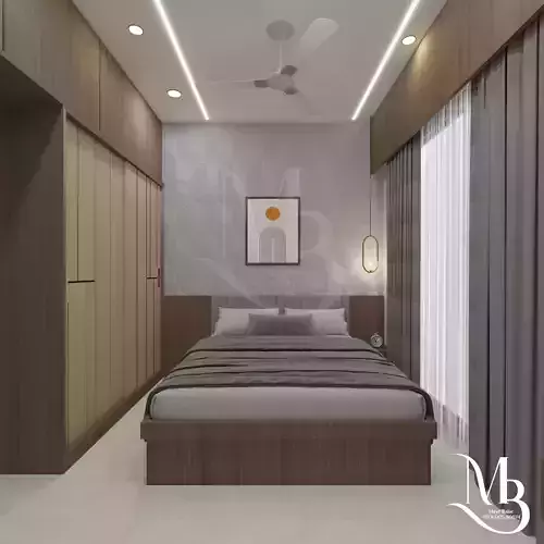 INDIAN STYLE BEDROOM 3D MODEL 