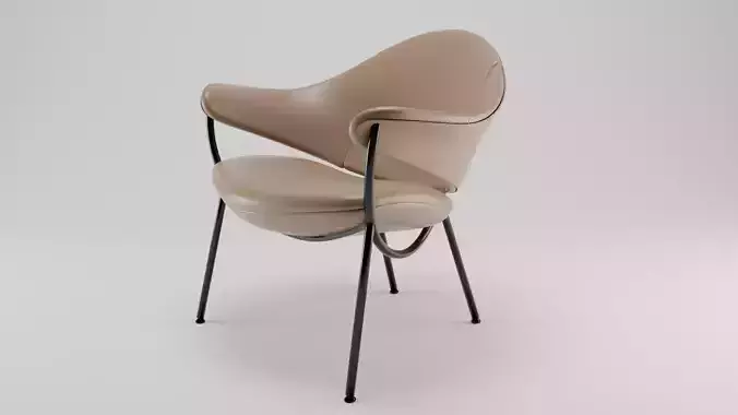 Comfortable chair Murano 3D Blender