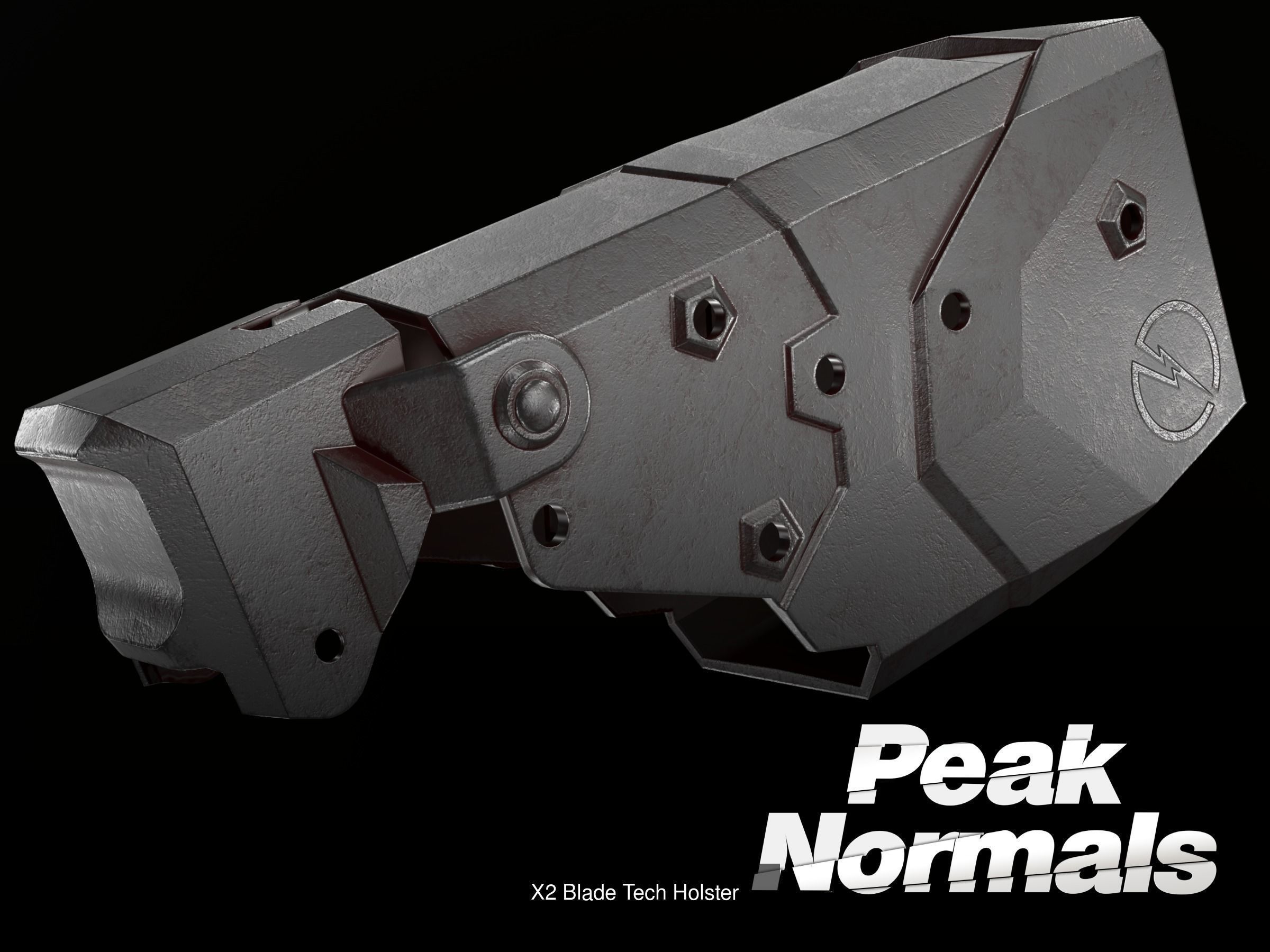 5 Holsters Pack 3D Model Collection_3