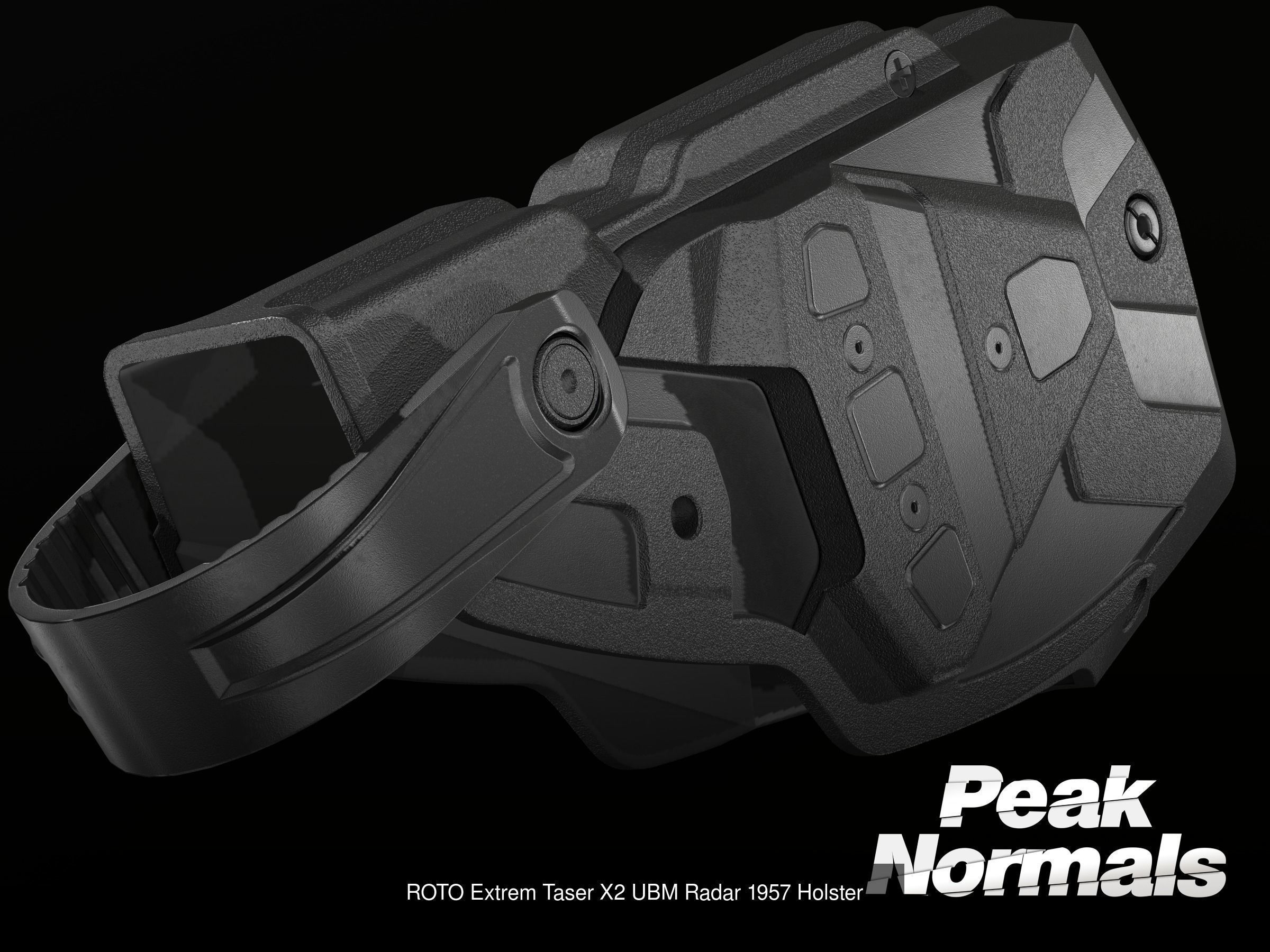 5 Holsters Pack 3D Model Collection_4